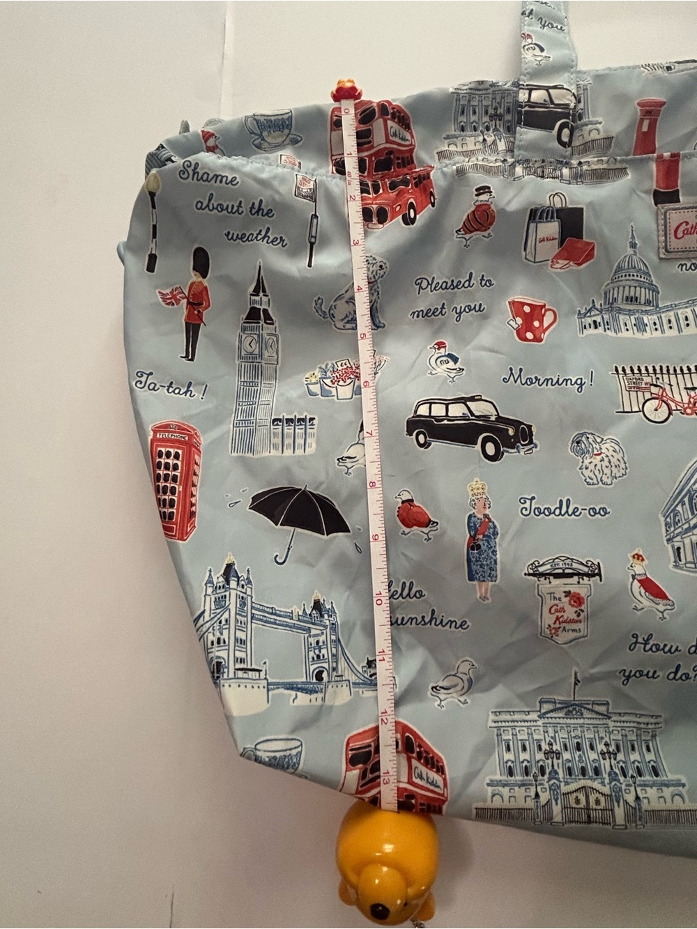Cath Kidston Pale Blue London Scenes Kids Tote Bag - Picture 4 of 9